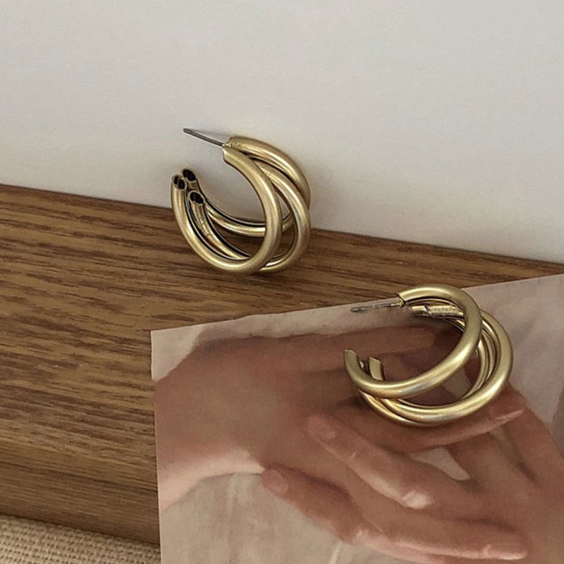 Khuyên Tai Nhiều Lớp Phong Cách Âu Mỹ Sang Trọng