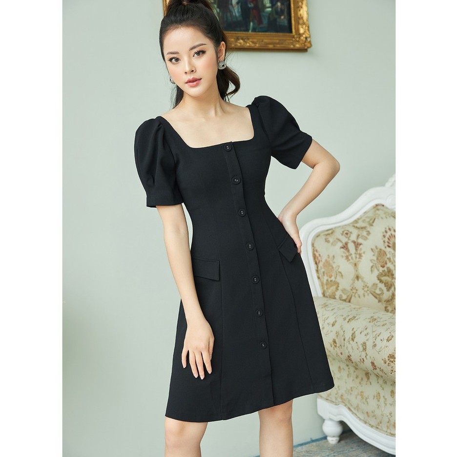 [Mã WABR0101 giảm 10% đơn 99K] Đầm xòe nữ thiết kế by 20 AGAIN DEA0028 vải tuyt si mềm dáng xòe tiểu thư | BigBuy360 - bigbuy360.vn