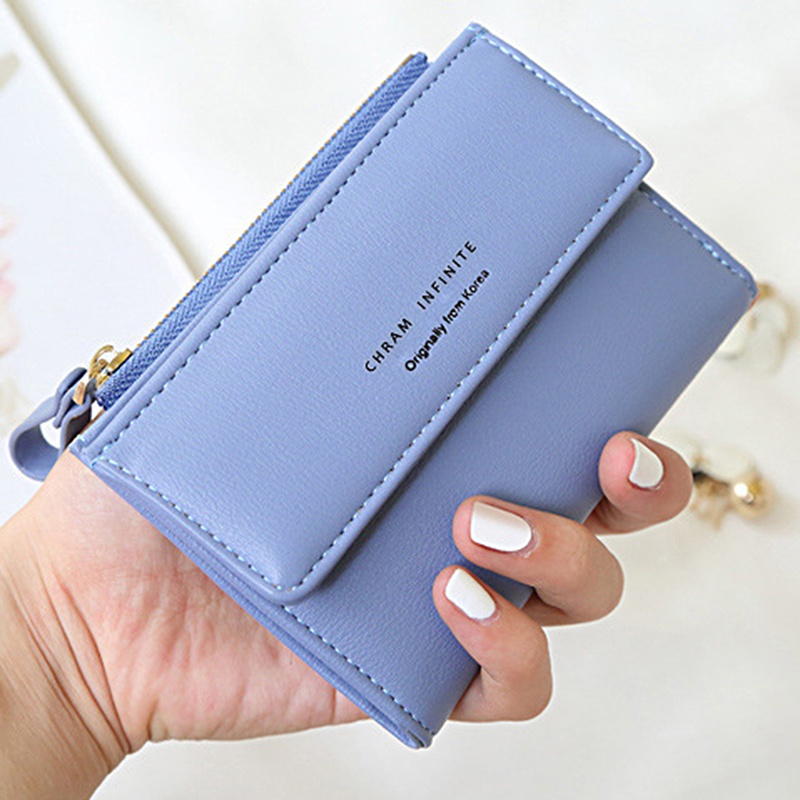 Women Leather Short Wallet Card Holder Mini Purse Fashion Handbag