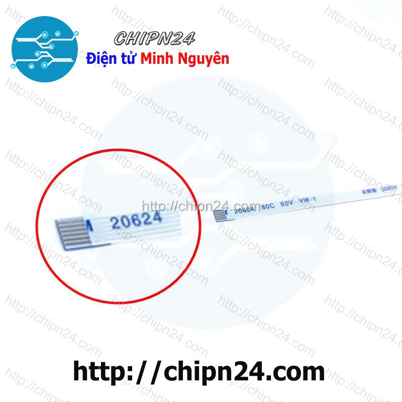 [1 SỢI] Cáp FFC/FPC 6P 0.5MM 10CM cùng chiều