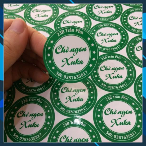 Decal Giấy Couche Bóng  in phun mực pigment hoặc Laser xấp 50 tờ