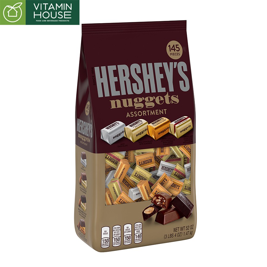 [VITAMIN HOUSE] Socola Hersheys Nuggets hỗn hợp 145v