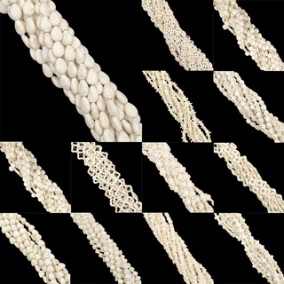 Bộ Hạt Đá Ngọc Lam Tự Nhiên Hình Hoa/Sao Biển Dùng Làm Vòng Tay/Vòng cổ DIY