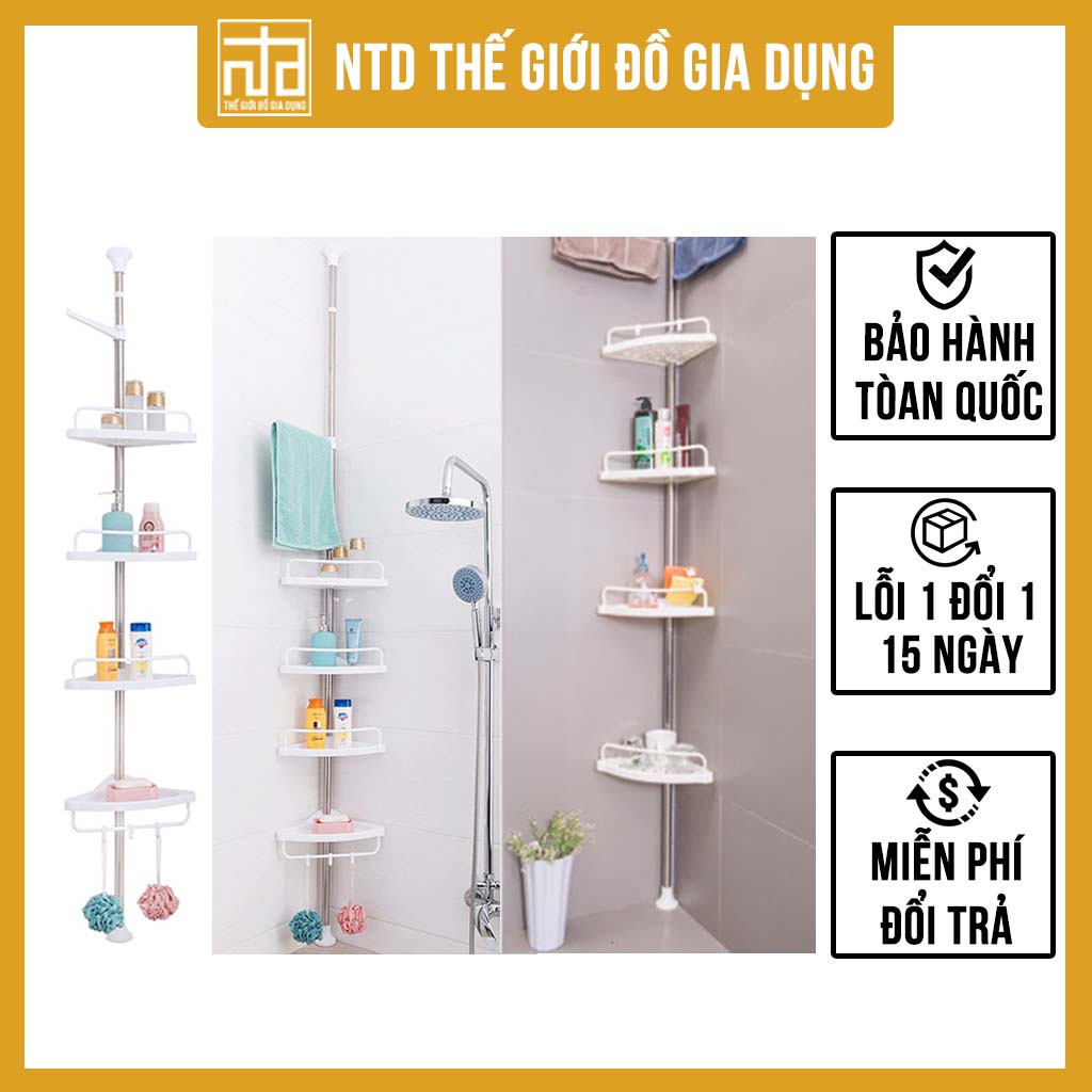 Kệ góc 4 tầng, kệ nhà tắm thông minh NT2625 | NTD thế giới đồ gia dụng