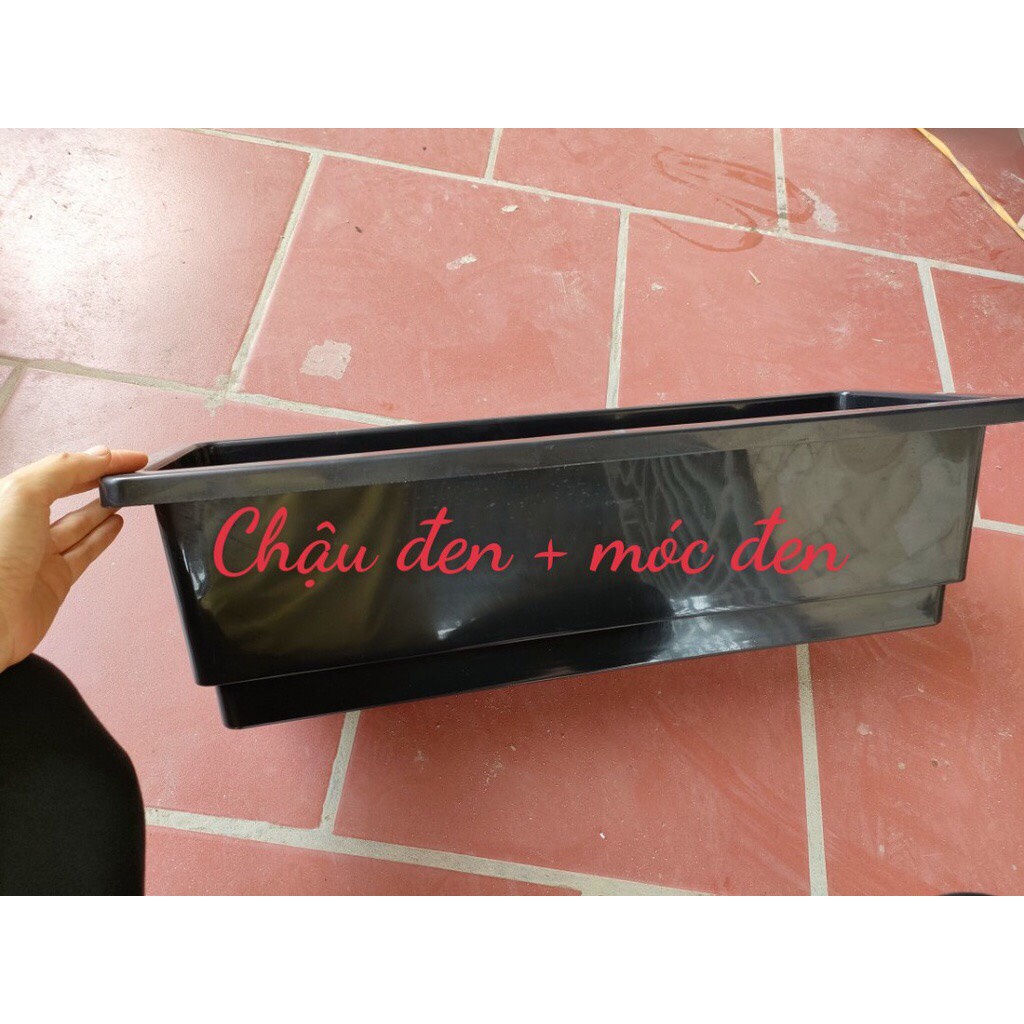 (67x24x20cm) Chậu trồng hoa thông minh ban công dài, giá treo chậu