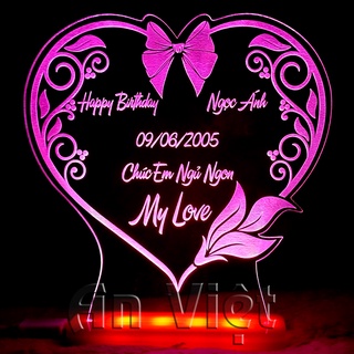 Quà sinh nhật khắc tên theo yêu cầu