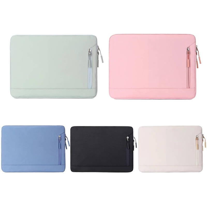 Túi Đựng Laptop 13 14 15 Inch Màu Trơn Phong Cách Retro Độc Đáo Cho Macbook Air Pro Ratina Xiaomi Hp Dell Acer Notebook