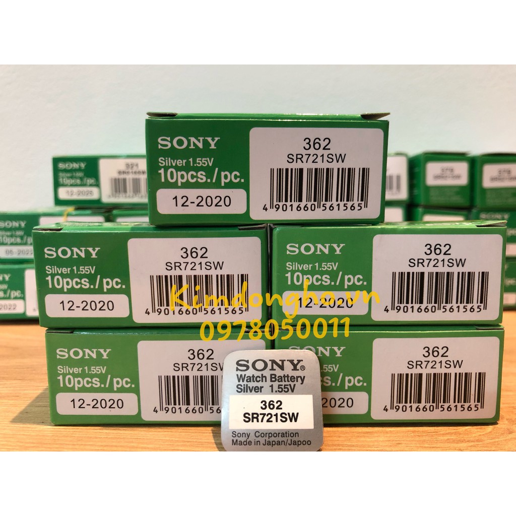 Viên pin đồng hồ Sony 721 chuyên thay pin đồng hồ đeo tay, điều khiển các loại - SR721SW - 362 vỉ 1 viên