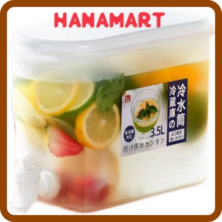 Bình đựng nước /chanh/detox có vòi cao cấp 3.5L để trong tủ lạnh uống siêu mát T8