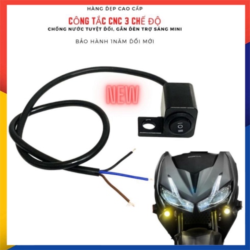 Công Tắc Đèn Bập Bênh 3 Chế Độ Nhôm CNC Chống Nước- Giá 1 cái