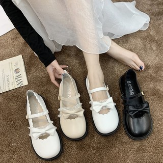[SẴN BE 36/38 ] Giày lolita nơ phối ren mũi tròn MÃ 999 (ảnh thật ở cuối)
