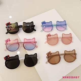 Kính râm đi biển chống tia uv400 thiết kế hình mèo đáng yêu cho bé