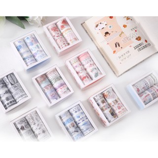 Washi tape set 10 cuộn VINTAGE