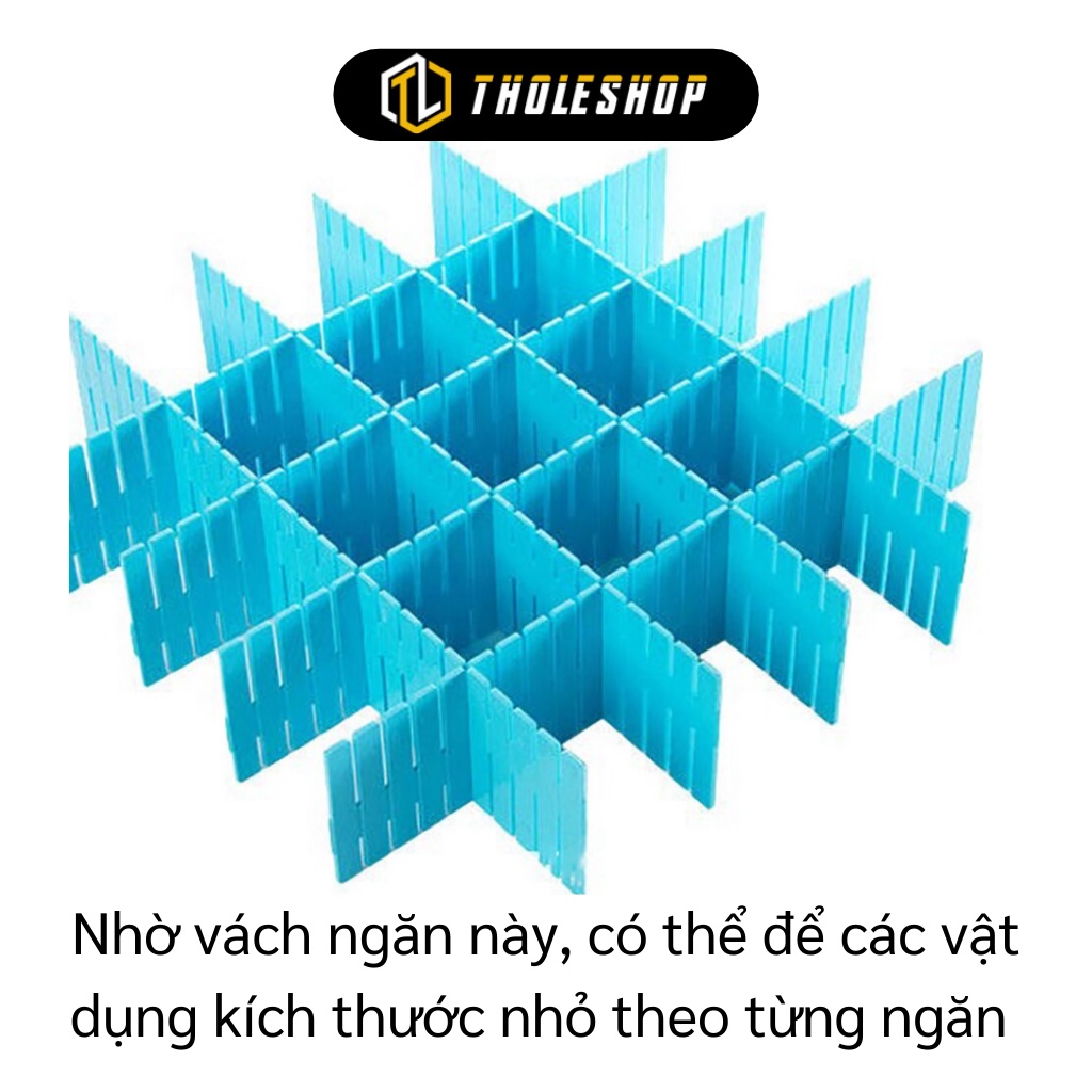 Thanh Ngăn Chia Tủ - Bộ 4 Vách Chia Ngăn Kéo Tủ Thông Minh Giúp Gọn Gàng, Ngăn Nắp 3273