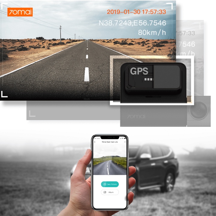 Camera Hành Trình Ô tô Xiaomi 70mai Pro Dash Cam 70 Mai Lite Chính Hãng Full HD - Bảo hành 2 Năm | BigBuy360 - bigbuy360.vn