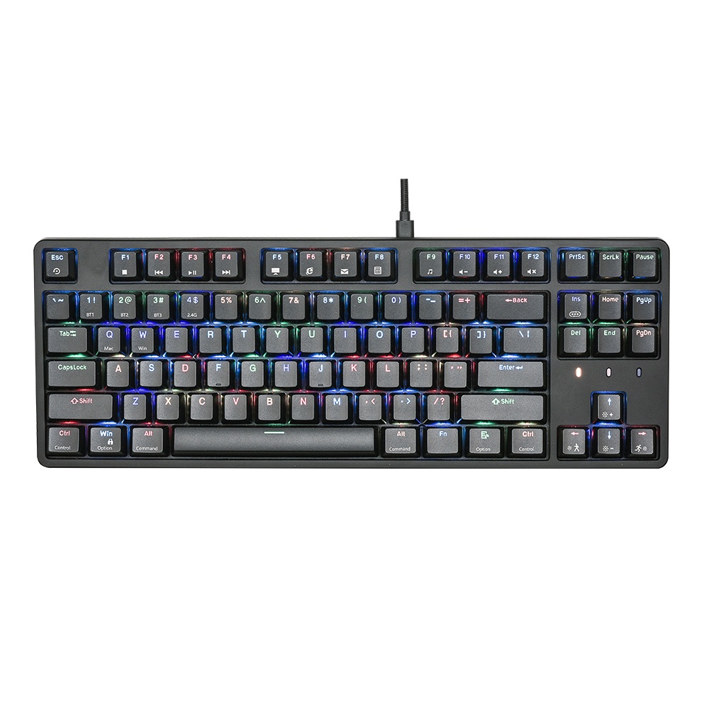 BÀN PHÍM CƠ KHÔNG DÂY 3 MODE E-DRA EK3187W LED RGB HOT SWAP