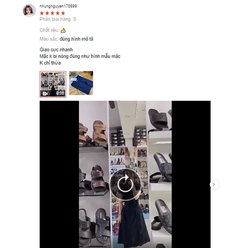 Váy sơ mi xanh than cộc tay thắt eo