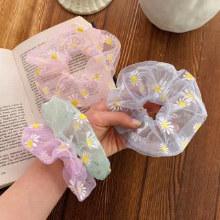  Dây cột tóc hình hoa cúc phong cách Hàn Quốc
