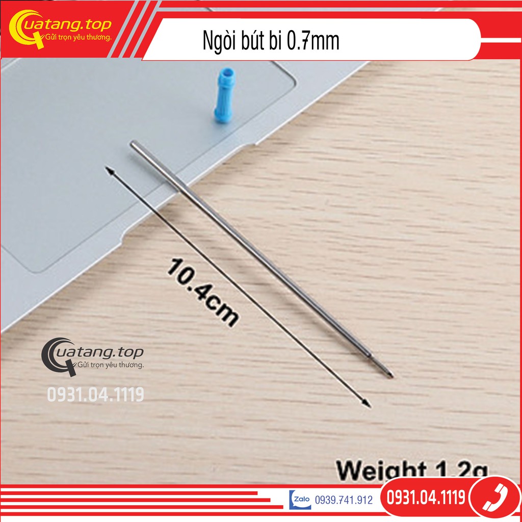 Ruột bút bi 0.7mm dùng cho bút gỗ xoay, bút ký tên và một số dòng bút CEO phổ biến trên thì trường