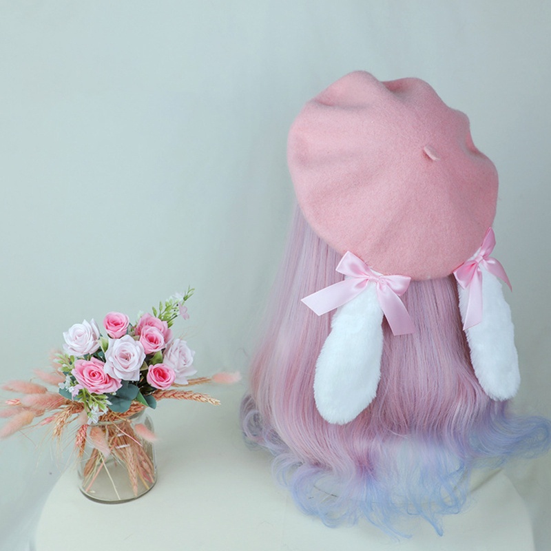 Mũ Nồi Tai Thỏ Phong Cách Vintage Thời Trang Cho Nữ