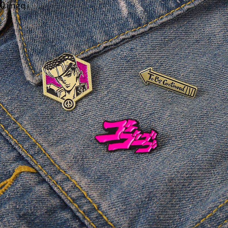 Ghim cài áo Miss Zoe bằng hợp kim tráng men hình Jojos Bizarre Adventure thời trang
