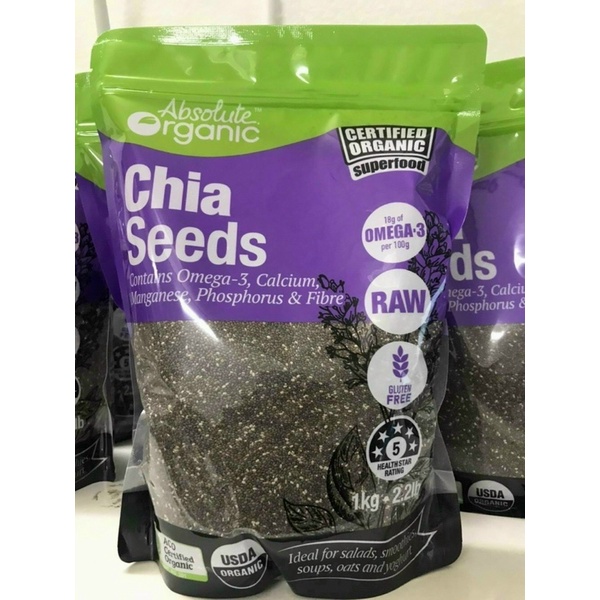 Bịch 1kg hạt chia tím