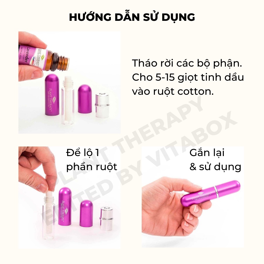Plant Therapy - Ống hít tinh dầu cá nhân - Personal Inhaler