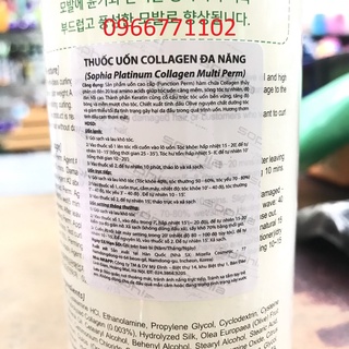 Sophia Platinum Cặp Uốn Tóc Collagen Multi Perm Đa Năng 500ml