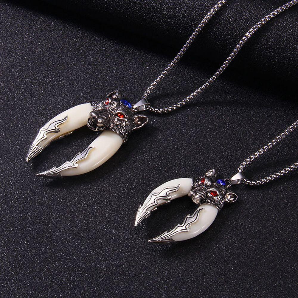 Vòng cổ Thép Không Gỉ Mặt Hình Boar Độc Đáo Phong Cách Boho Cho Nam