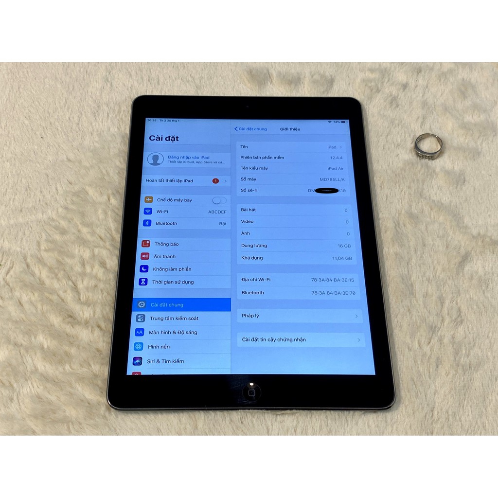 Máy tính bảng Apple iPad Air 16GB bản WIFI code LL Mỹ | BigBuy360 - bigbuy360.vn