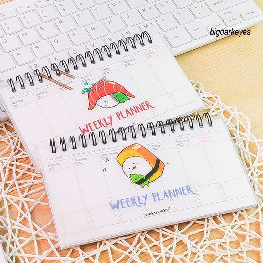 Nyt- Sổ Ghi Chép Kế Hoạch Hàng Ngày Dạng Xoắn Ốc Dễ Thương Sắp Xếp Hàng Ngày