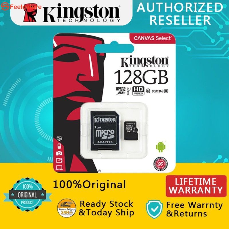 Original Kingston Thẻ TF 16GB 32GB 64GB 128GB Micro SDHC 80 MB/giây TF Vải Chọn Bộ Nhớ Thẻ CẢM THẤY