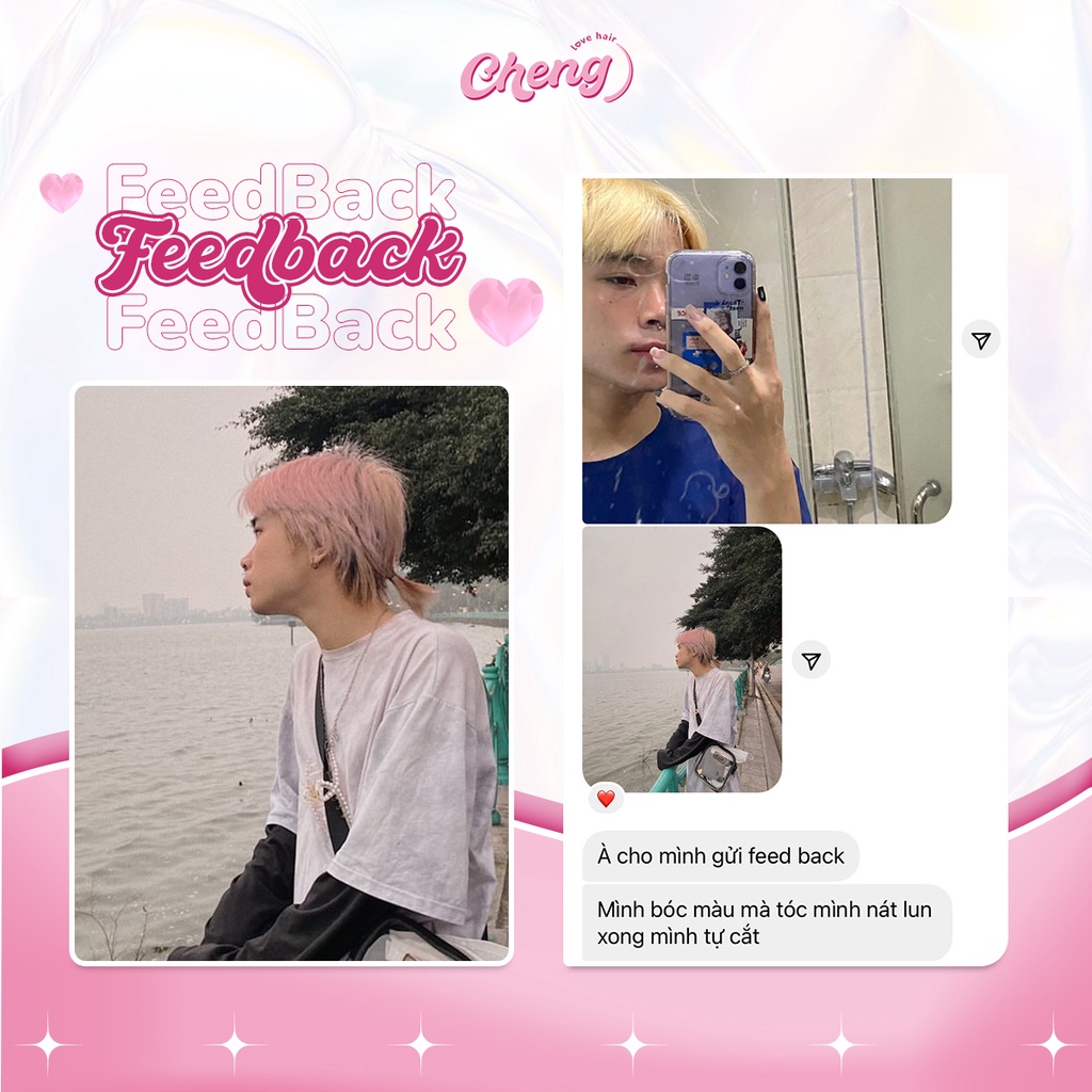 Thuốc nhuộm tóc TÍM SỮA Chenglovehairs, Chengloveshair, Chengloveshairs, Chenglovehair