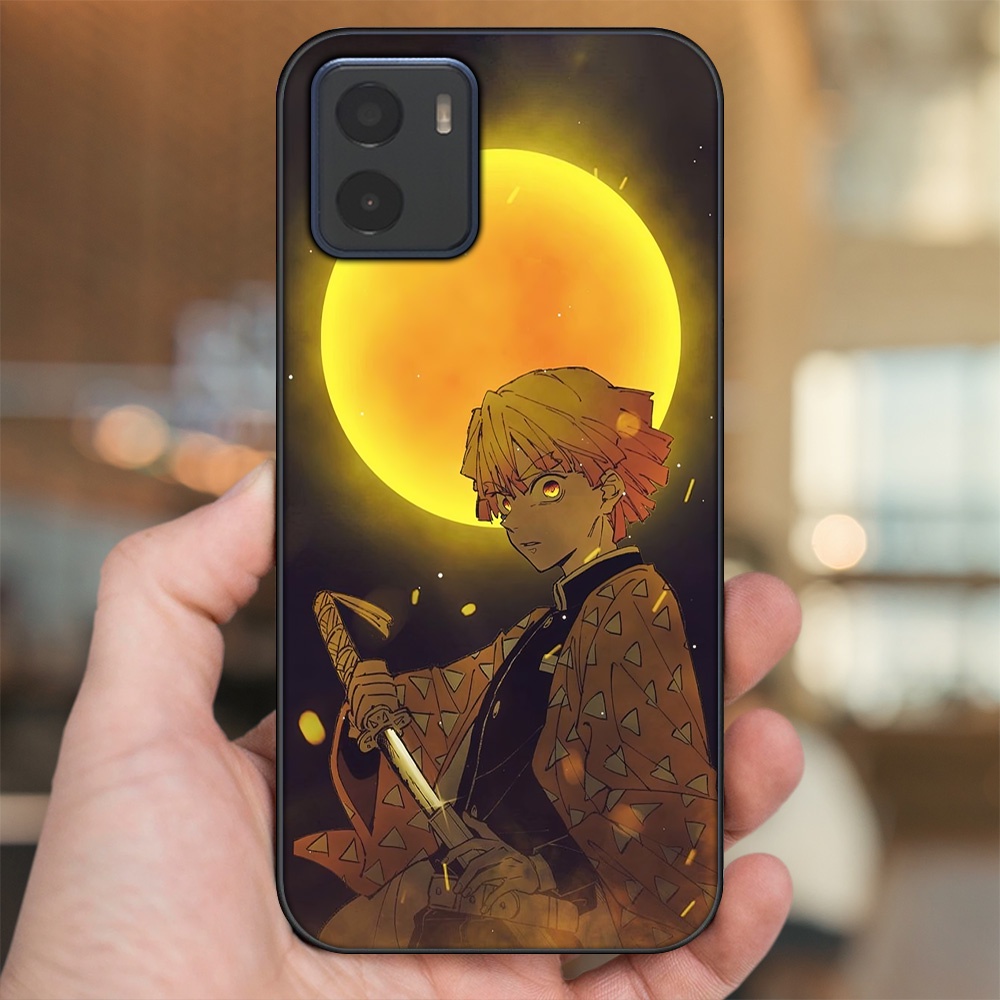 Ốp lưng Vivo Y15s, Y15a viền đen in hình Zenitsu Kimetsu no Yaiba