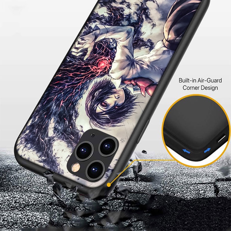 Ốp Điện Thoại Dẻo Họa Tiết Hoạt Hình Tokyo Ghoul Cho iPhone 13 12 Pro Max Mini XS Max X FO88