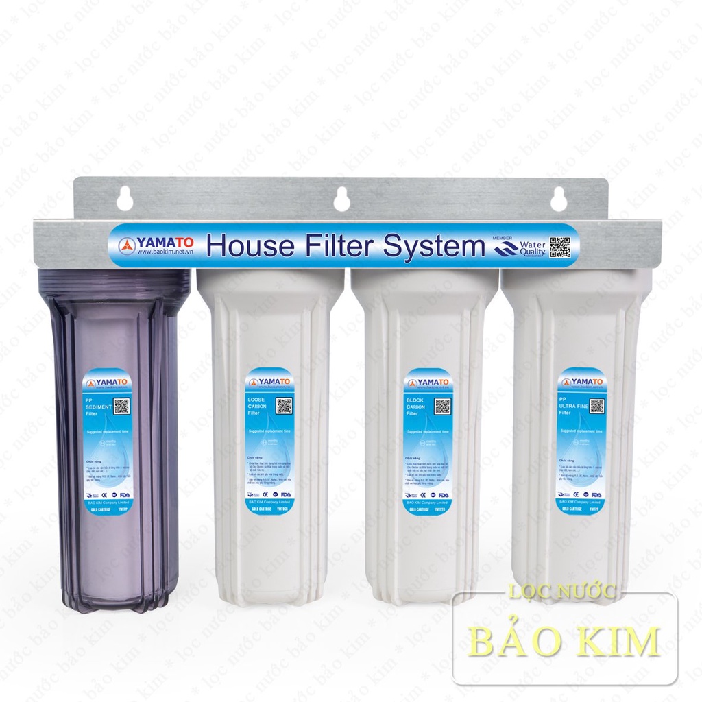 Bộ lọc nước sinh hoạt 4 cấp lọc Yamato (YMTH10-4CW)