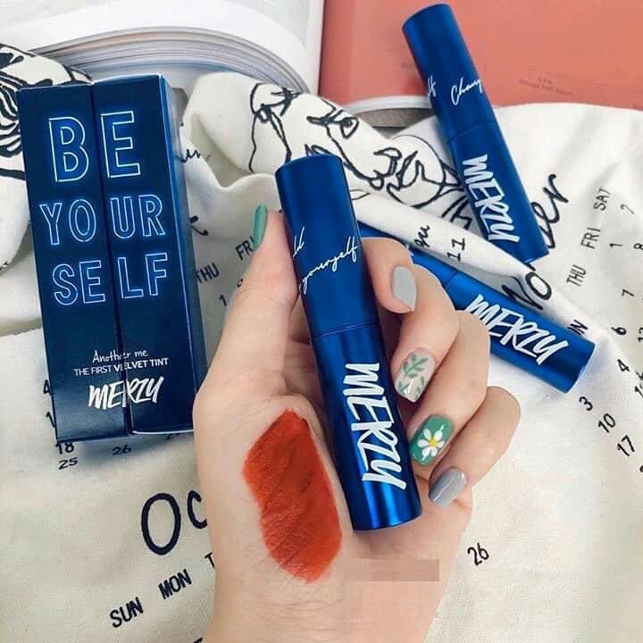 (V6 Vỏ xanh) Son Kem Lì Merzy Another Me The First Velvet Tint | BigBuy360 - bigbuy360.vn
