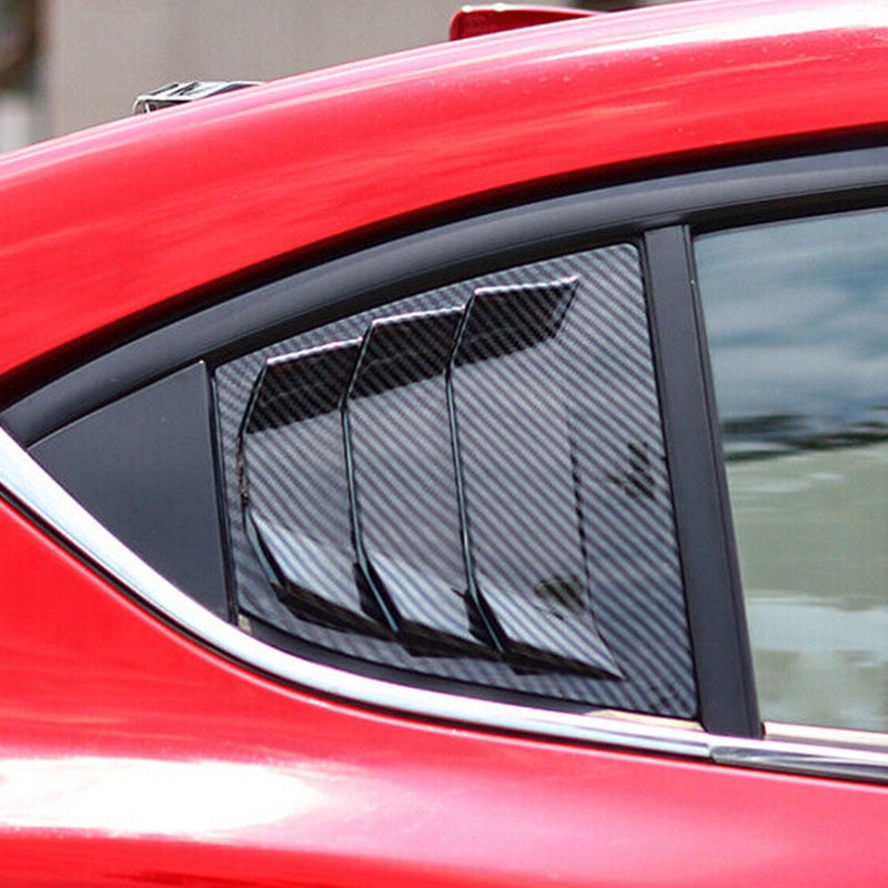Set 2 Ốp Carbon Bảo Vệ Nắp Capo Xe Ô Tô Mazda 3 Axla 2014-2018