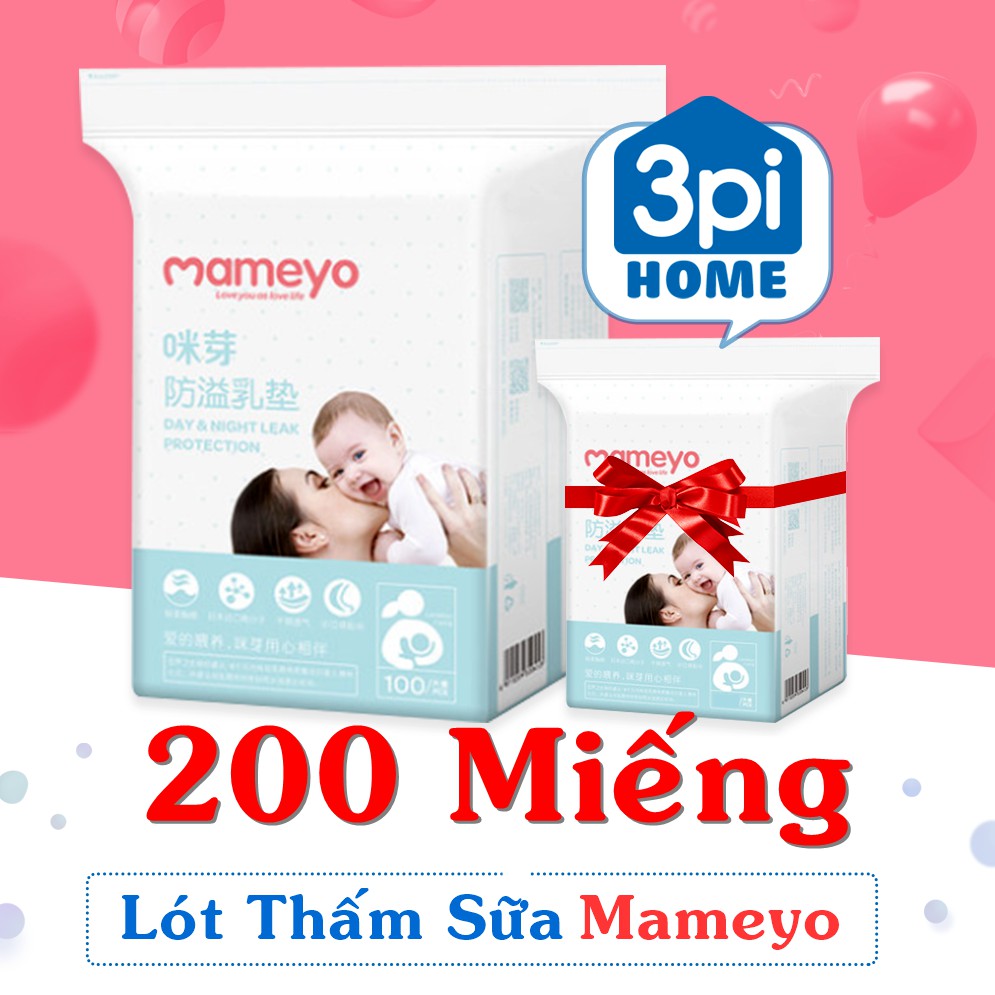 Combo 200 Miếng Lót Thấm Sữa Mameyo