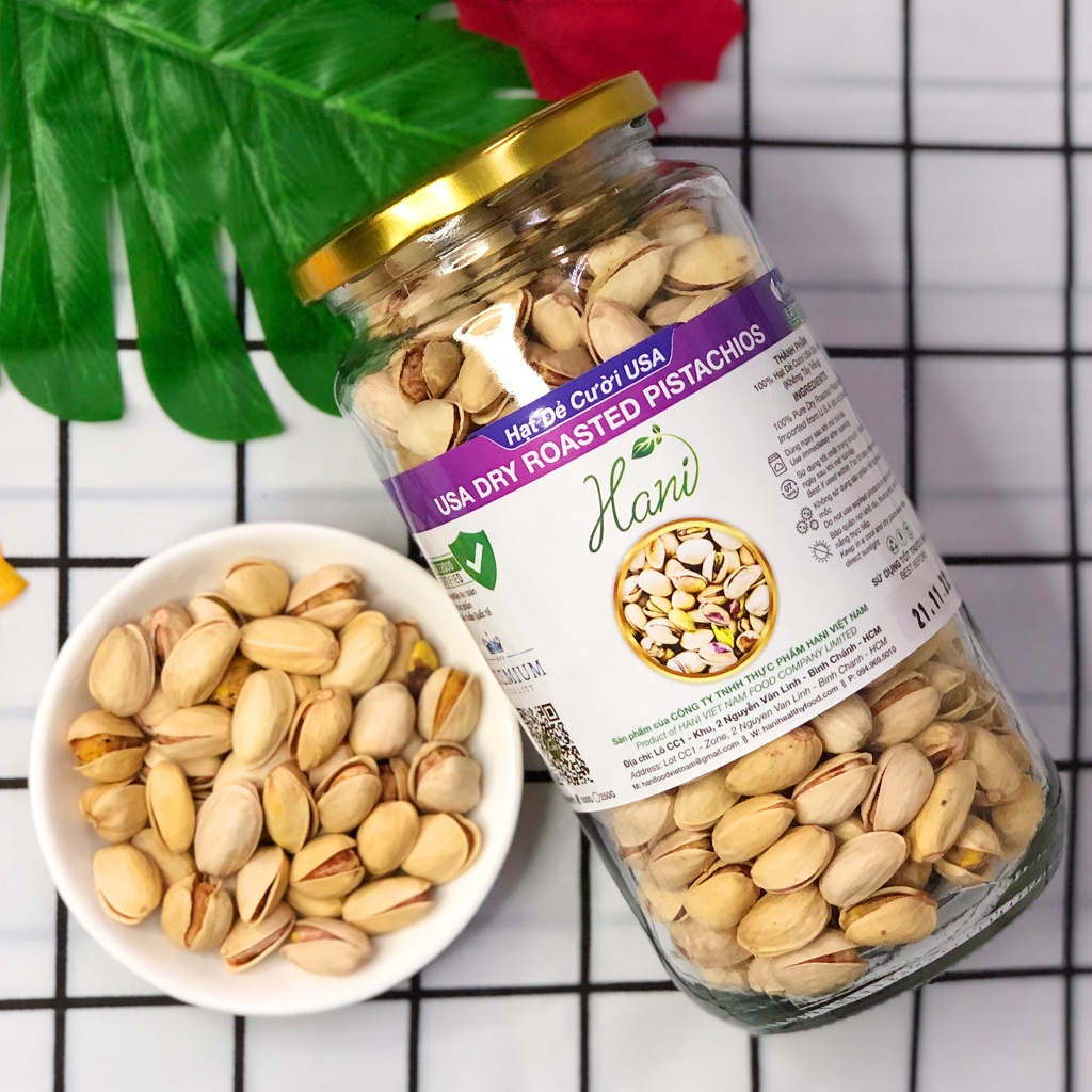 500g Hạt Dẻ Cười Không Tẩy Trắng Chuẩn Mỹ Thơm Ngon  ✔️ HANI FOOD