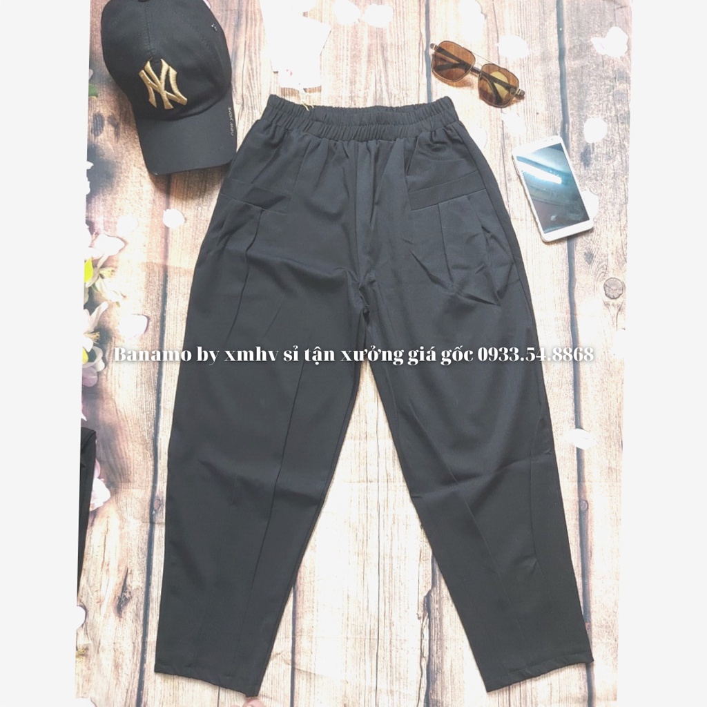 Quần jogger bom túi trước cạp chun siêu đẹp thời trang Banamo fashion  jogger bom túi trước 201