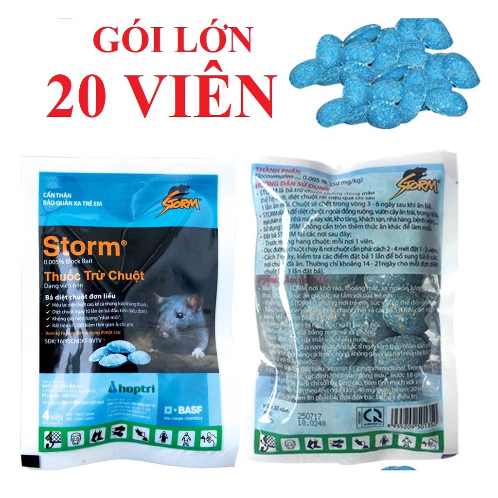 Thuốc Diệt Chuột STORM gói 20 viên