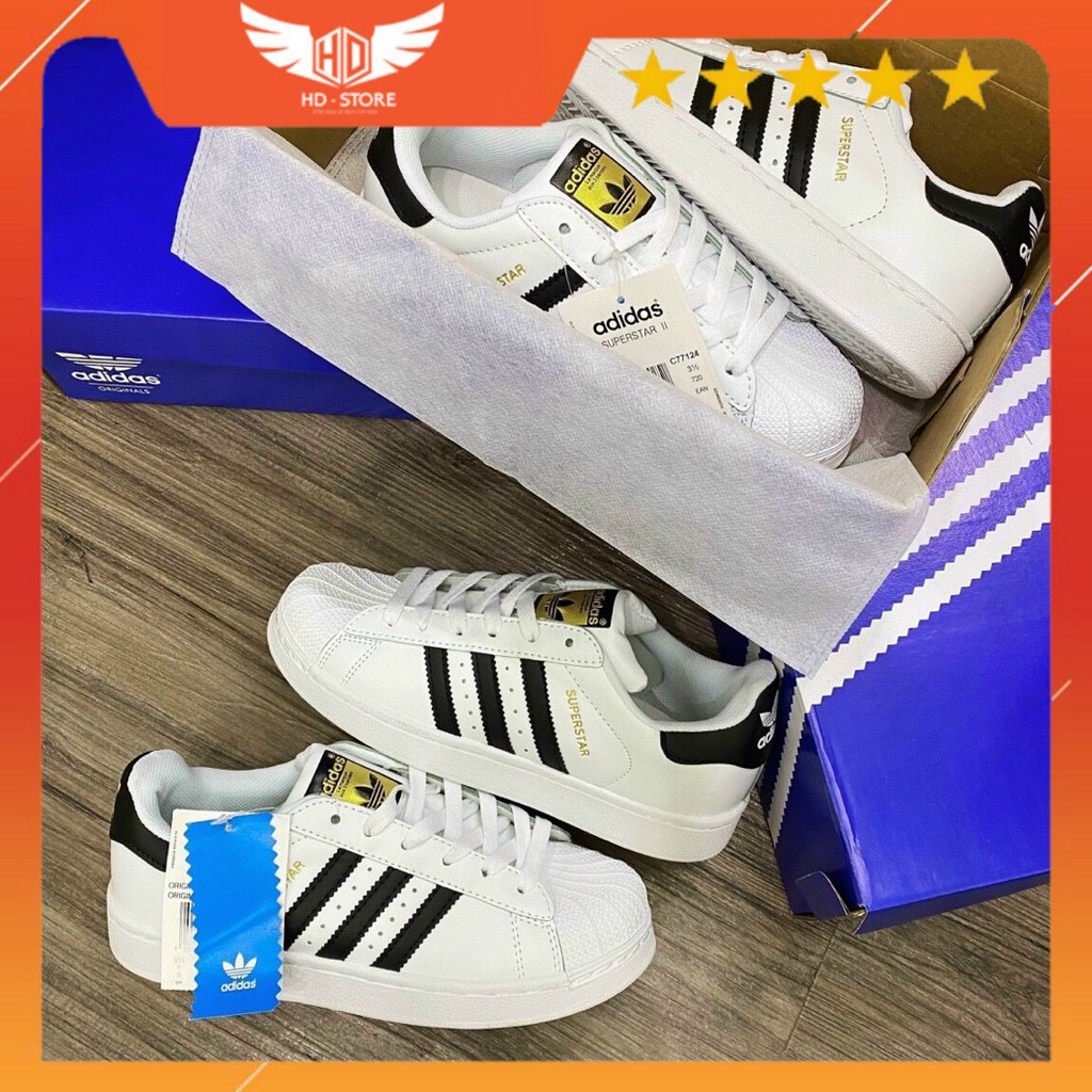 Giày Adidas Superstar + Full Box ( sò tem vàng)