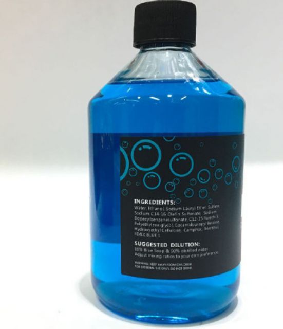 500ML DUNG DỊCH LAU MỰC XĂM TẠO BỌT BLUE SOAP