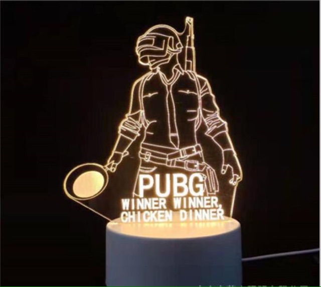 [New] Đèn trang trí phòng ngủ độc đáo - Đèn ngủ 3D hình Pubg cá tính - Quà tặng đèn trang trí ý nghĩa các dịp