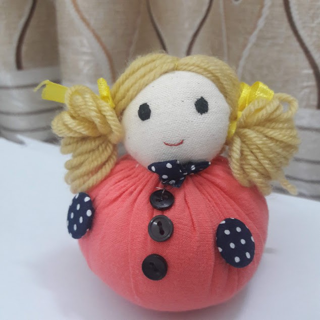 Búp bê lật đật, búp bê handmade bằng vải