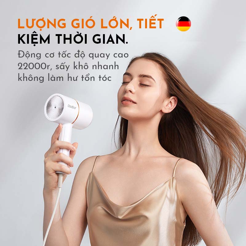 Máy sấy tóc 2 chiều GAABOR GHD-N700A gấp gọn, cao cấp - Hàng chính hãng