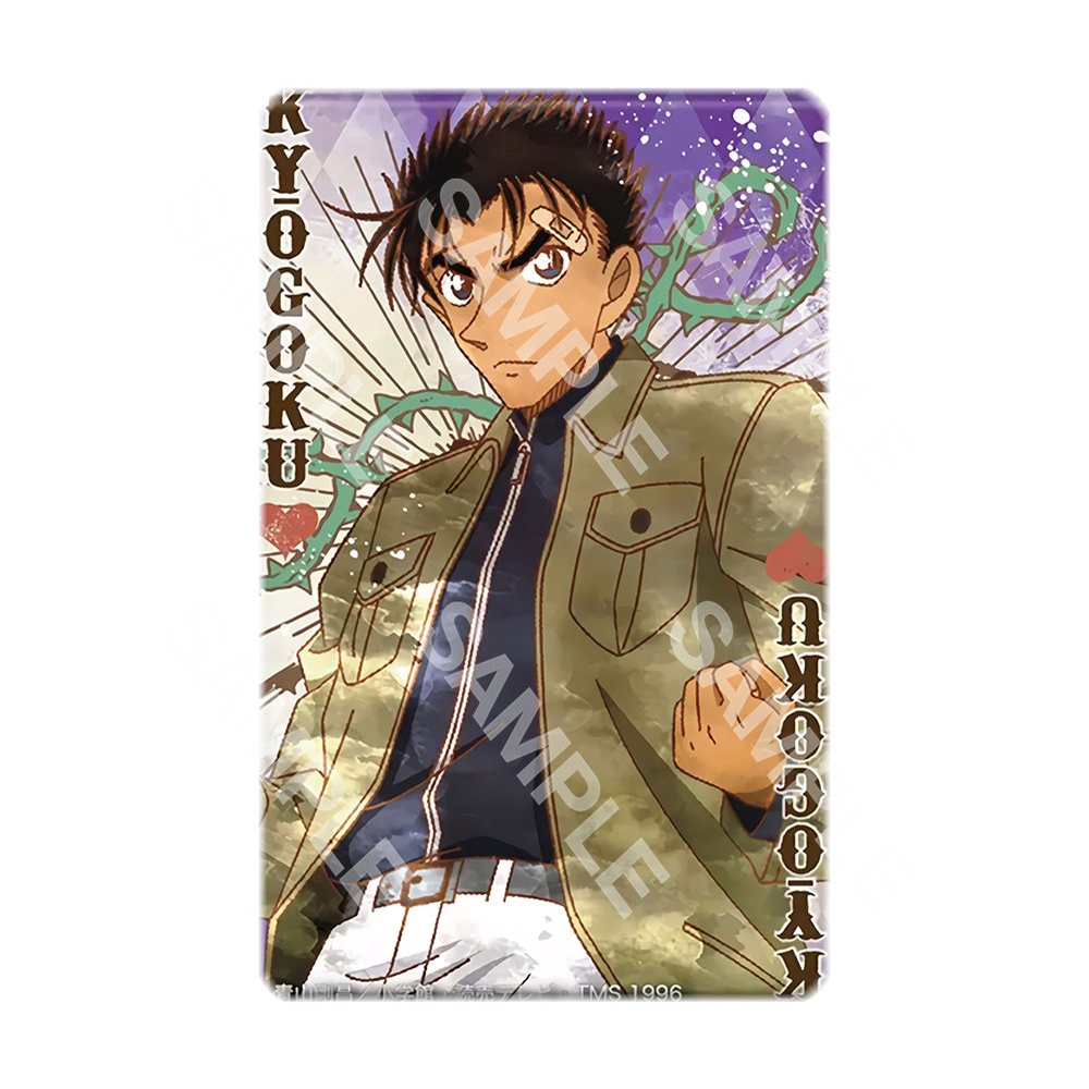 Ảnh card bo góc in hình DETECTIVE CONAN ver POKER - Thám Tử Lừng Danh thẻ bo viền 5*8cm 1 tấm
