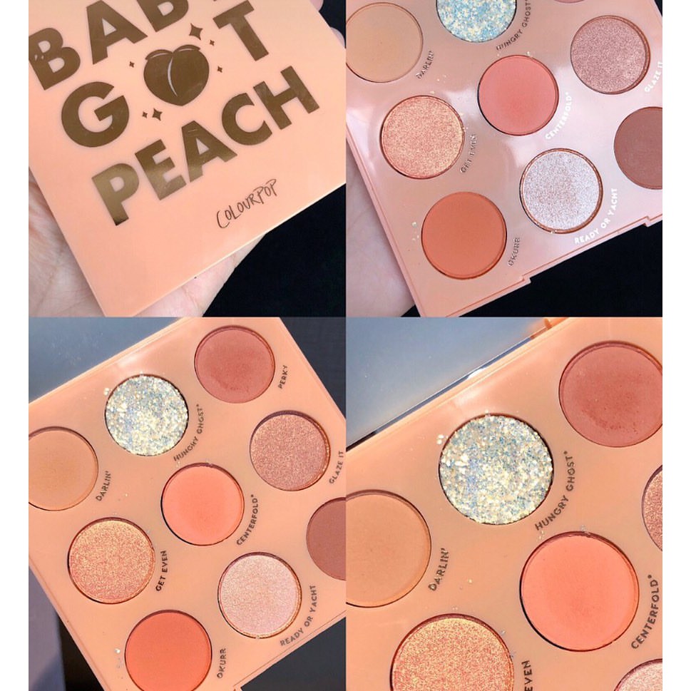 Bảng màu mắt Colourpop Baby Got Peach - phấn mắt Colorpop - phấn mắt 9 ô Eyeshadow palette
