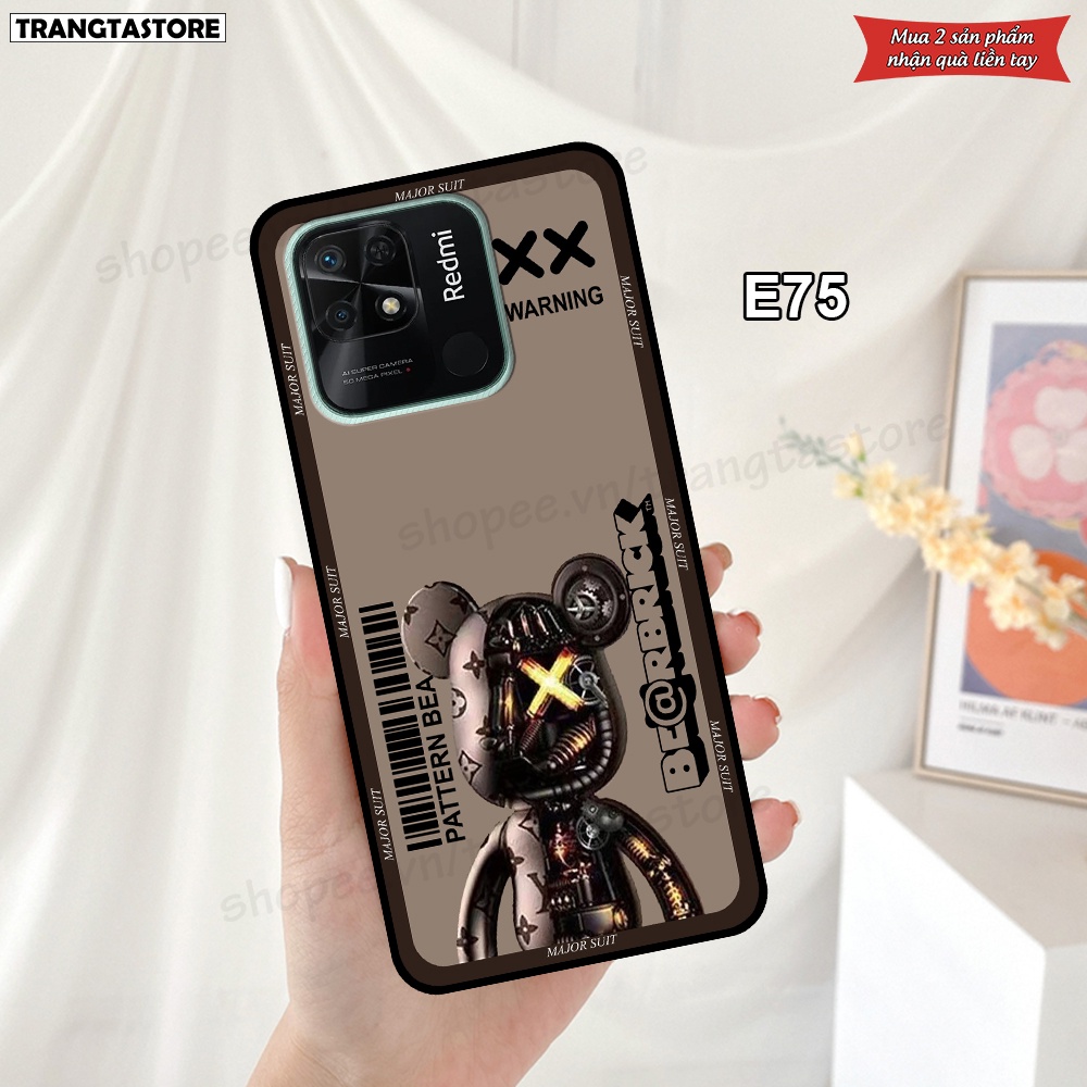 Ốp Xiaomi Poco C40 in hình gấu Bearbrick,Metal Style,Doremon siêu dễ thương chất lượng